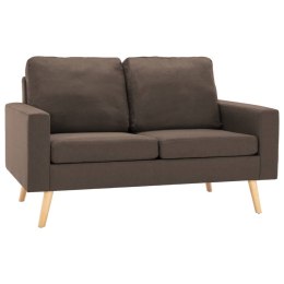 2-osobowa sofa, brązowa, tapicerowana tkaniną Lumarko!