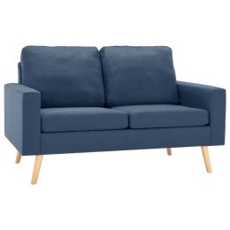 2-osobowa sofa, niebieska, tapicerowana tkaniną Lumarko!