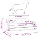 Legowisko dla psa, różowe, 70x45x30 cm, aksamit Lumarko!