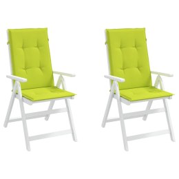 Poduszki na krzesła ogrodowe, 2 szt., jasnozielone, 120x50x3 cm Lumarko!