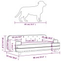 Legowisko dla psa, różowe, 90x53x30 cm, aksamit Lumarko!