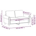 2-osobowa sofa, szary, 120 cm, sztuczna skóra Lumarko!