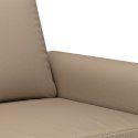 2-osobowa sofa z poduszkami, cappuccino, sztuczna skóra Lumarko!