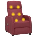 Elektryczny fotel masujący, czerwone wino, sztuczna skóra Lumarko!