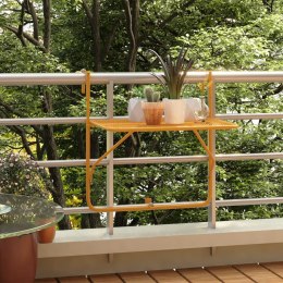 Stolik balkonowy, żółty, 60x40 cm, stalowy Lumarko!