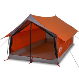 Namiot, 2-osobowy, szaro-pomarańczowy, 193x122x96 cm, tafta 185T Lumarko!