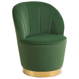 Fotel welurowy zielony ALBY Lumarko!