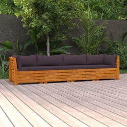 4-osobowa sofa ogrodowa z poduszkami, lite drewno akacjowe Lumarko!