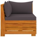 4-osobowa sofa ogrodowa z poduszkami, lite drewno akacjowe Lumarko!