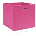 Pudełka, 4 szt., różowe, 32x32x32 cm, tkanina Lumarko!