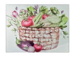 ARIA Deska do krojenia 40x30cm szklana kosz z warzywami Lumarko!