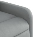Podnoszony fotel masujący, rozkładany, jasnoszary, tkanina Lumarko!