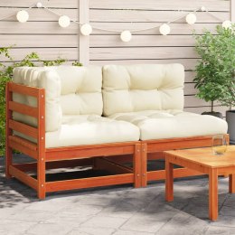 2-osobowa sofa ogrodowa z poduszkami, woskowy brąz Lumarko!