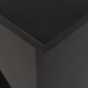 Stolik barowy z przestawnym regałem, czarny, 138 x 39 x 110 cm Lumarko!