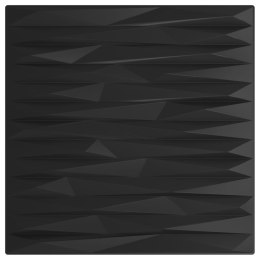Panele ścienne, 12 szt., czarne, 50x50 cm, EPS, 3 m², kamień Lumarko!