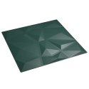 Panele ścienne, 48 szt., zielone, 50x50 cm, EPS, 12 m², diament Lumarko!
