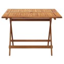 Składany stół ogrodowy, 90x90x75 cm, lite drewno akacjowe Lumarko!