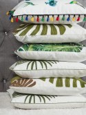 2 poduszki dekoracyjne w ptaki z frędzlami 45 x 45 cm wielokolorowe MALLOW Lumarko!