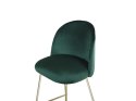 Zestaw 2 krzeseł barowych welurowy zielony ARCOLA Lumarko!