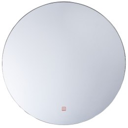 Okrągłe lustro ścienne LED ø 60 cm srebrne CALLAC Lumarko!