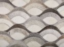 Dywan patchworkowy skórzany 160 x 230 cm brązowo-beżowy KIRCA Lumarko!