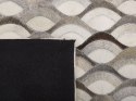 Dywan patchworkowy skórzany 160 x 230 cm brązowo-beżowy KIRCA Lumarko!