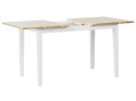 Stół do jadalni rozkładany drewniany 120/150 x 80 cm jasny z białym HOUSTON Lumarko!
