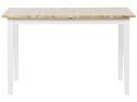 Stół do jadalni rozkładany drewniany 120/150 x 80 cm jasny z białym HOUSTON Lumarko!
