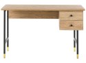 Biurko z szufladami 120 x 60 cm jasne drewno ABILEN Lumarko!