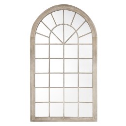 Metalowe lustro ścienne okno 77 x 130 cm beżowe TREVOL Lumarko!