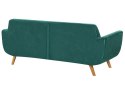 Pokrowiec na sofę 2-osobową welurowy zielony BERNES Lumarko!