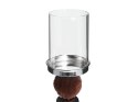 Świecznik szklany 38 cm srebrno-brązowy PADRE Lumarko!