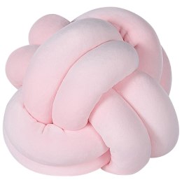 Welurowa poduszka dekoracyjna supeł 20 x 20 cm różowa MALNI Lumarko!