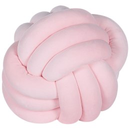 Welurowa poduszka dekoracyjna supeł 30 x 30 cm różowa MALNI Lumarko!