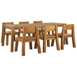 Zestaw ogrodowy akacjowy stół i krzesła jasne drewno LIVORNO Lumarko!
