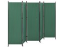 5-panelowy składany parawan pokojowy 270 x 170 cm zielony NARNI Lumarko!