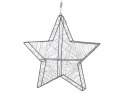 Dekoracja ogrodowa wisząca LED gwiazda 58 cm srebrna KURULA Lumarko!