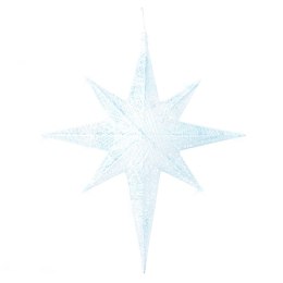 Dekoracja ogrodowa wisząca LED gwiazda 67 cm biała OSMA Lumarko!