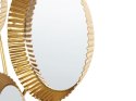Metalowe lustro ścienne 55 x 36 cm złote WATTRELOS Lumarko!