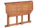 Stolik balkonowy składany akacjowy 110 x 47 cm jasne drewno TREIA Lumarko!