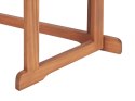 Stolik balkonowy składany akacjowy 110 x 47 cm jasne drewno TREIA Lumarko!