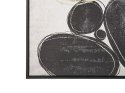 Obraz na płótnie w ramie abstrakcja 63 x 93 cm biało-czarny LONIGO Lumarko!