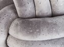 Welurowa poduszka dekoracyjna supeł z brokatem 30 x 30 cm szara MALNI Lumarko!