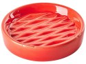 3-częściowy zestaw akcesoriów łazienkowych ceramiczny czerwony BELEM Lumarko!