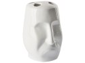 4-częściowy zestaw akcesoriów łazienkowych ceramiczny biały BARINAS Lumarko!
