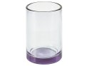 4-częściowy zestaw akcesoriów łazienkowych szklany fioletowy TELMA Lumarko!