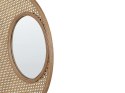 Rattanowe okrągłe lustro ścienne ⌀ 60 cm naturalne PALAU Lumarko!