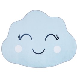 Dywan dziecięcy kształt chmury 90 x 120 cm niebieski CUMULUS Lumarko!