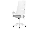 Krzesło biurowe regulowane biało-szare GRANDIOSE Lumarko!