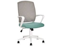 Krzesło biurowe regulowane szaro-niebieskie BONNY Lumarko!